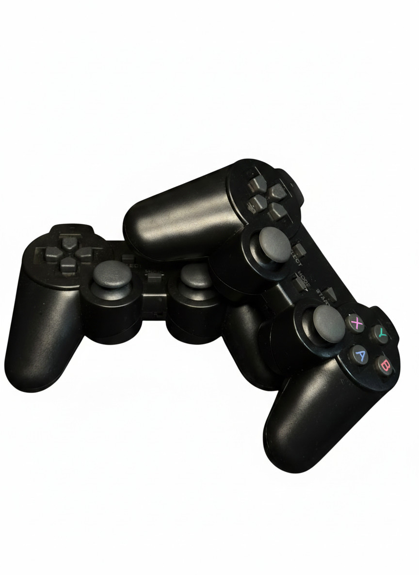 Par De Controles Sem Fio 2.4GHz Para PC TV Box E Game Stick