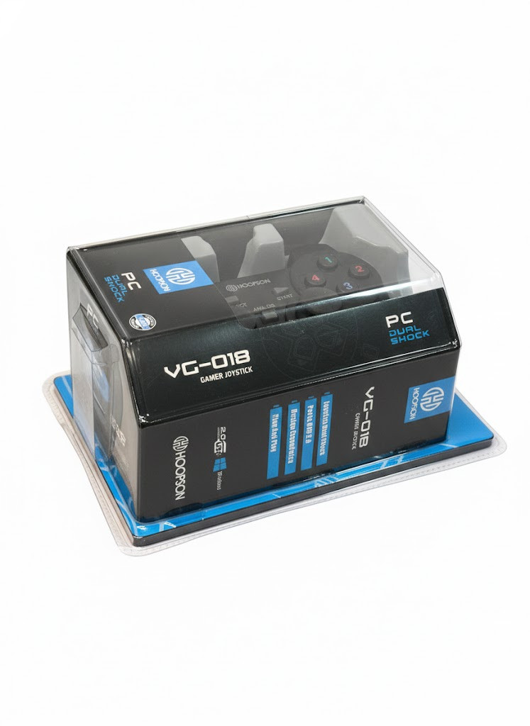 Controle Joystick USB PC Gamer Com Analógico Dualshock Hoopson